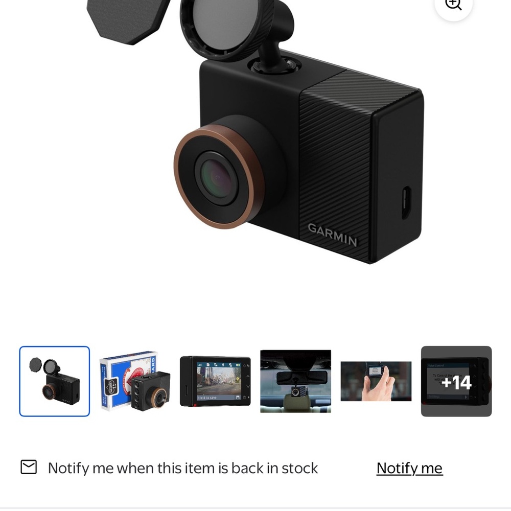 Garmin Black Dash Cam 55